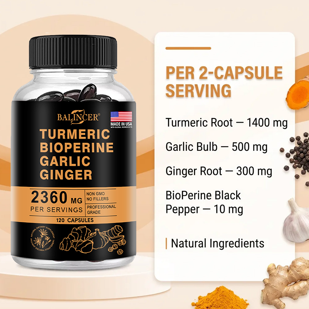 Capsule di Curcuma e Zenzero 2 - Turmeric Curcumin Capsule recensione e prezzo